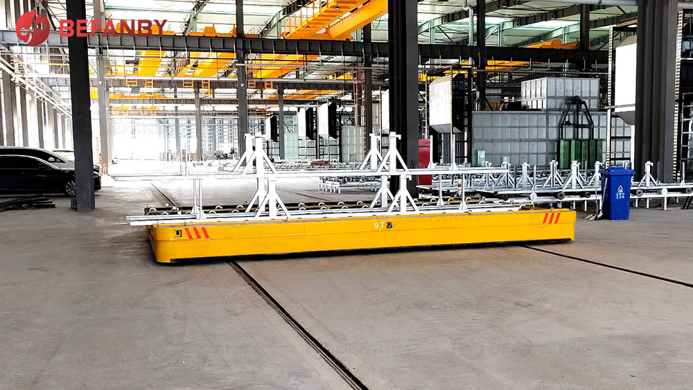 PLC Control Roller Transfer Cart For Production Line (2)